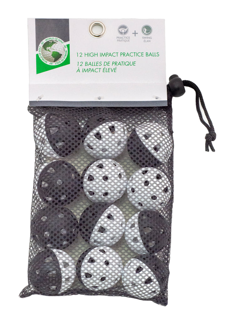 JEF World of Golf 12 High-Impact Air-Flo Practice Balls – Golf Gifts ...