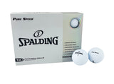 Spalding Pure Speed Golf Balls - White (12 Pack)