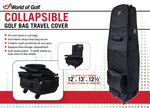 JEF World of Golf Deluxe Collapsible Golf Bag Travel Cover