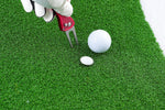 JEF World of Golf Snap Open Metal Divot Golf Tool with Ball Marker