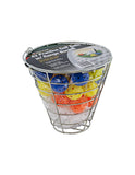 JEF World of Golf 42 Plastic Practice Balls in Metal Range Bucket